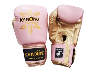 KANONG 兒童拳擊手套 : Thai Power 淡粉色/金色