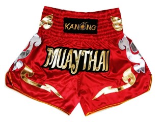 KANONG 泰拳短褲 : KNS-126-紅色