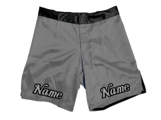 客製化設計 MMA 短褲添加名稱或標誌：灰色