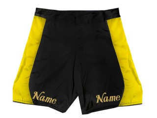帶有名稱或徽標的客製化 MMA 短褲：灰黑色