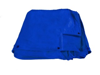 定制泰拳戒指藍色上層帆布，適用於尺寸為 4x4 米的拳擊台。