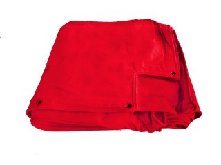 定制泰拳戒指紅色上層帆布，適用於尺寸為 4x4 米的拳擊台。