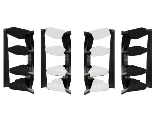 泰拳螺絲扣套（16 件套）： 白色/黑色