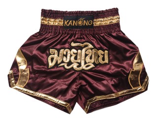 KANONG 泰拳褲 : KNS-144-Maroon