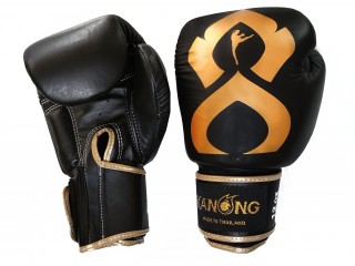 Kanong 真皮拳擊手套 : 黑色/金色
