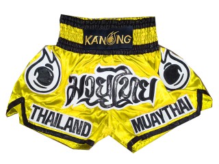 KANONG 泰拳褲 : KNS-118-黃色