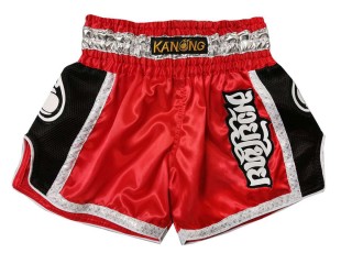 KANONG 復古泰國拳擊短褲 : KNSRTO-208-紅色
