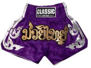 CLASSIC 泰拳 短褲 : CLS-015-紫色