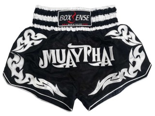 BOXSENSE 泰拳褲 : BXS-076-黑色