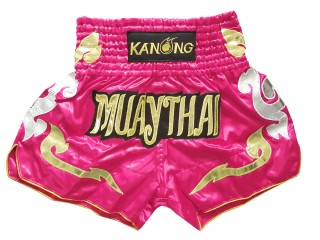 KANONG 泰拳短褲 : KNS-126-深粉紅色