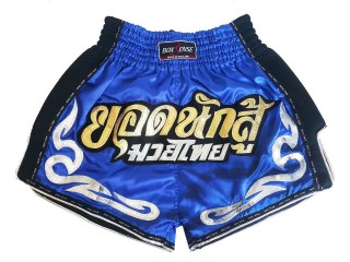 BOXSENSE 復古泰國拳擊短褲 : BXSRTO-027-藍色